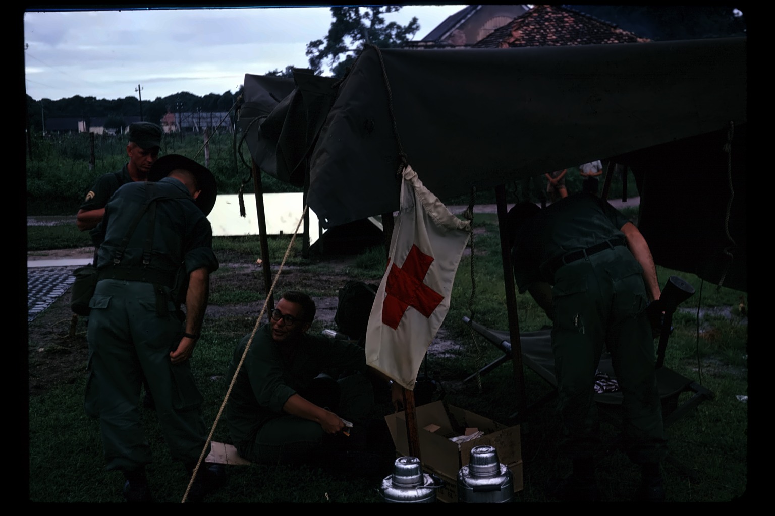 Aid tent by PSP